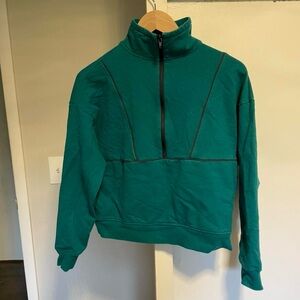 Richer Poorer Teal Zip-Up